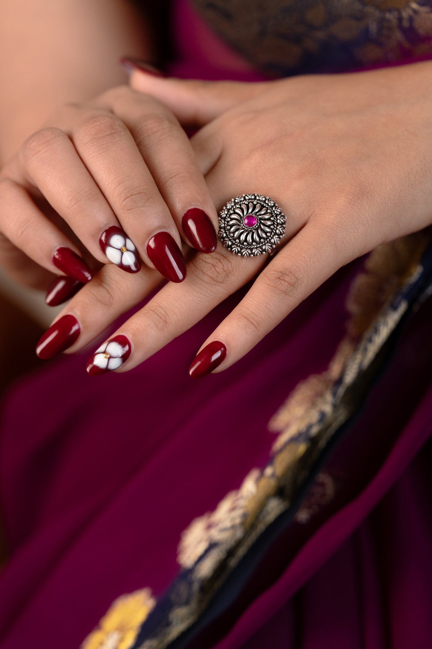 Reeva Ruby Bloom Ring