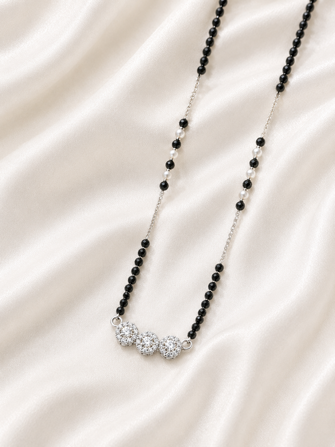 Reeva Royal Spark Mangalsutra-925 Sterling Silver