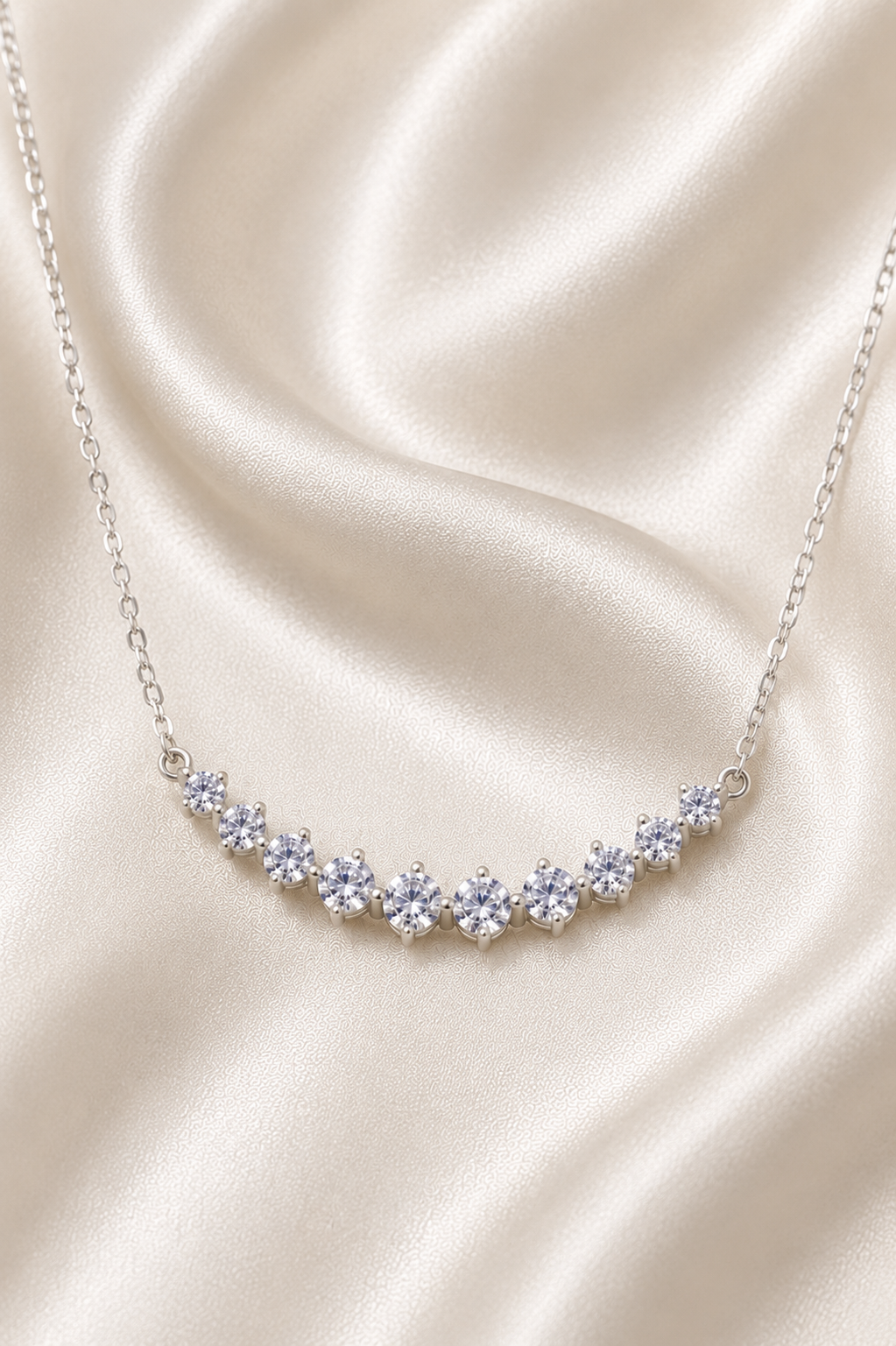 Reeva Celeste Curve Necklace – 925 Sterling Silver