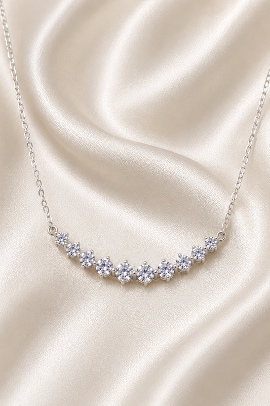 Reeva Celeste Curve Necklace – 925 Sterling Silver
