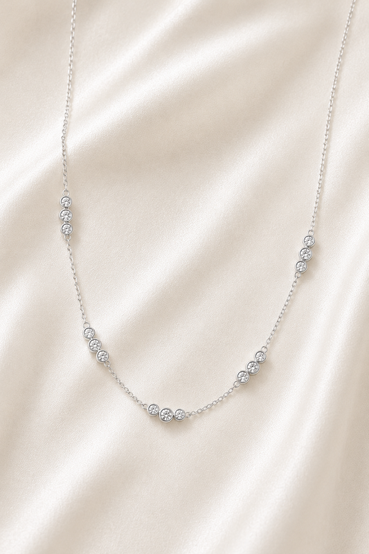 Reeva Celeste Spark  Necklace-925 Sterling Silver