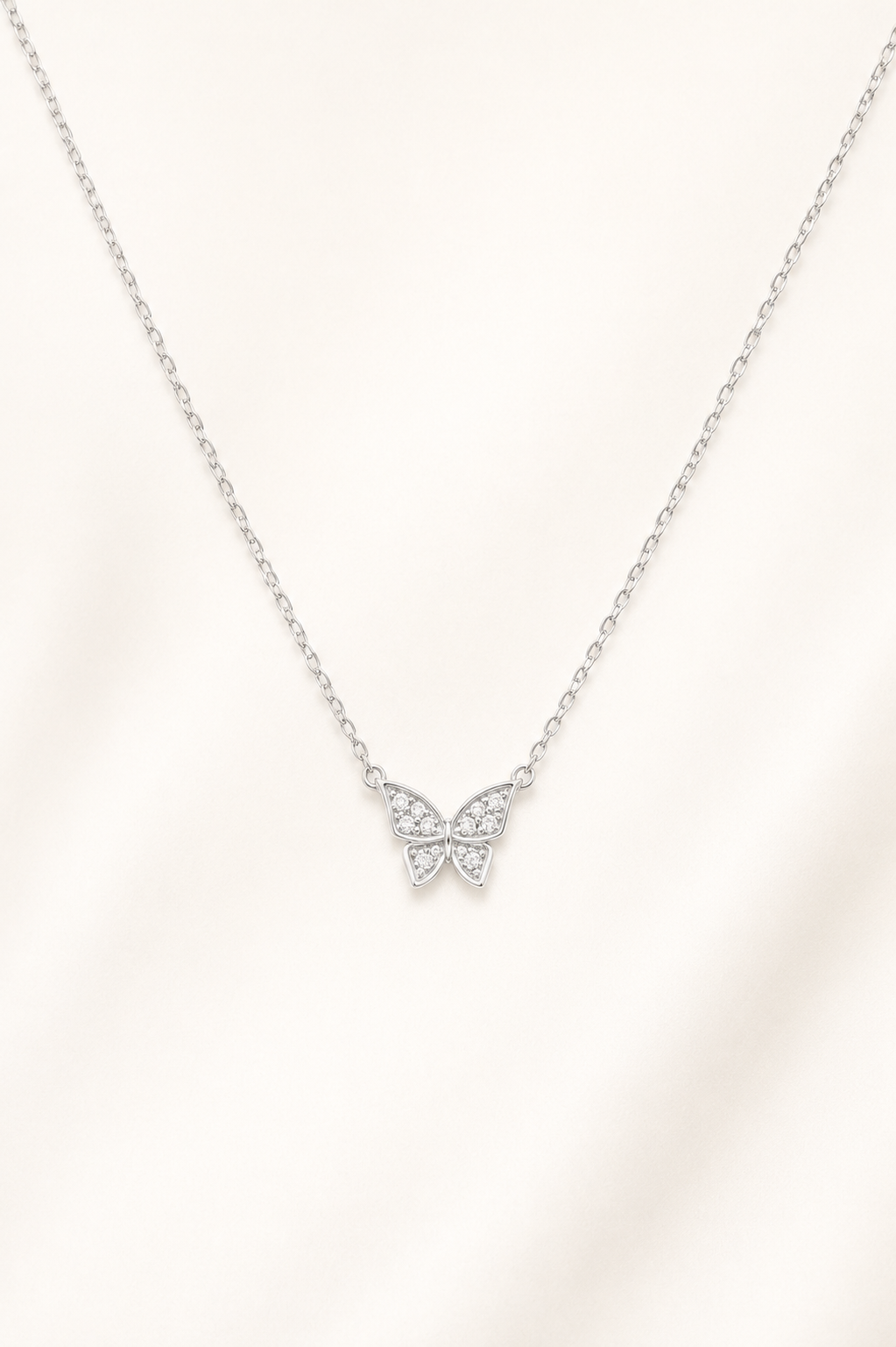 Flutter Spark Butterfly Necklace-925 Sterling Silver