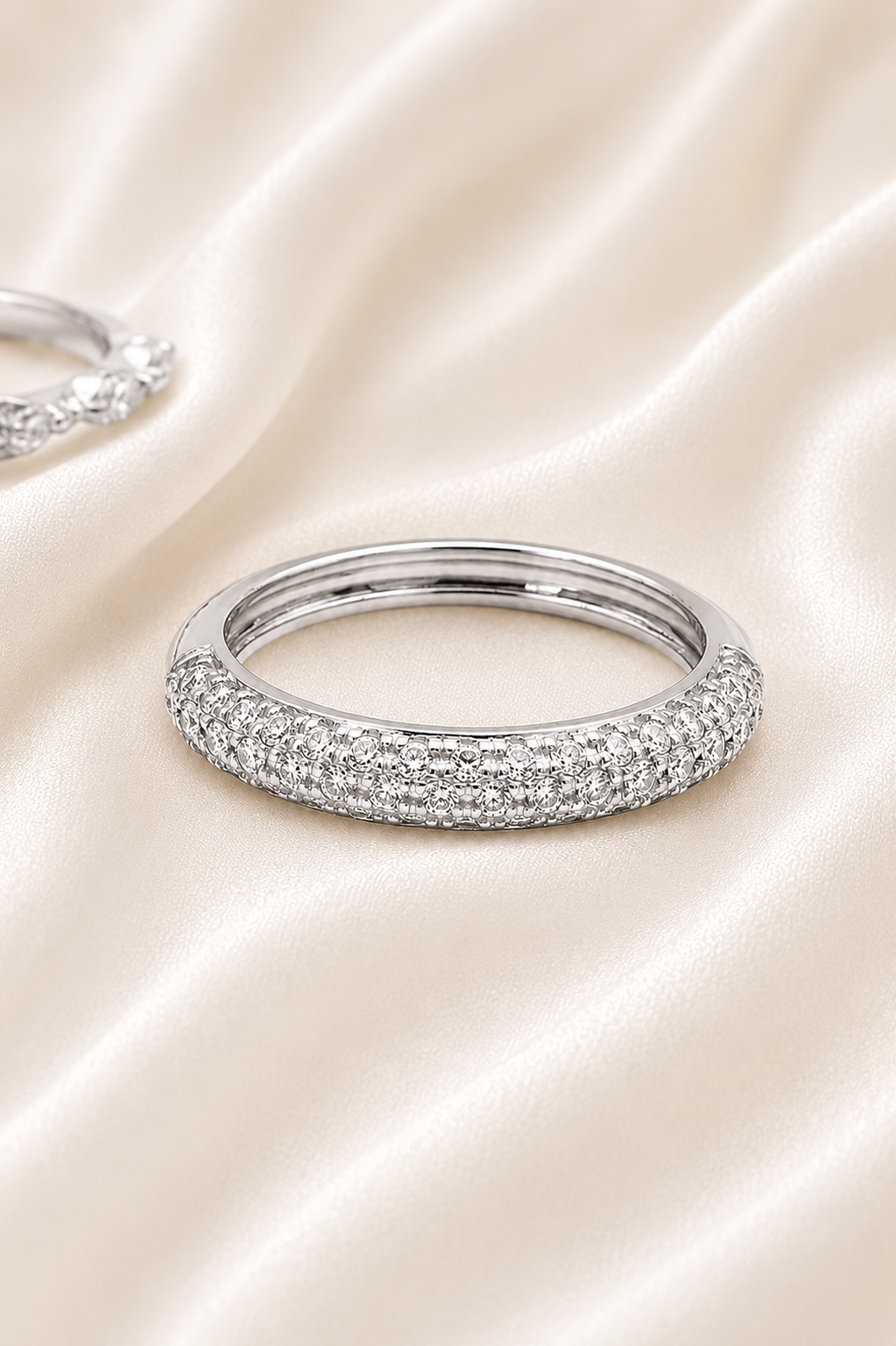 Reeva Celeste Pavé  Ring-925 Sterling Silver