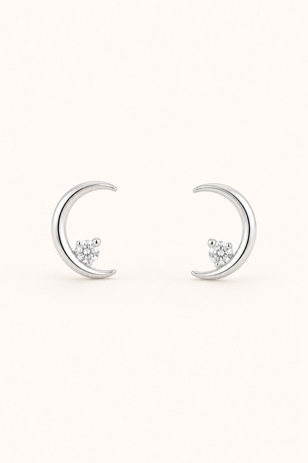 Luna Spark Crescent Studs