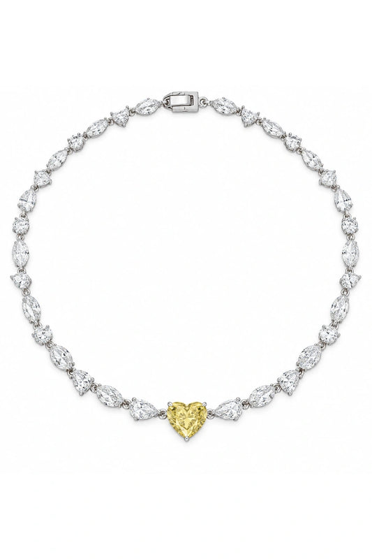 Reeva Golden Heart Radiance Necklace