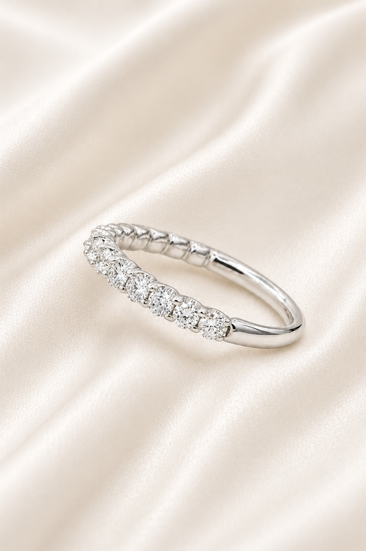 Reeva Celeste Diamond  Ring-925 Sterling Silver