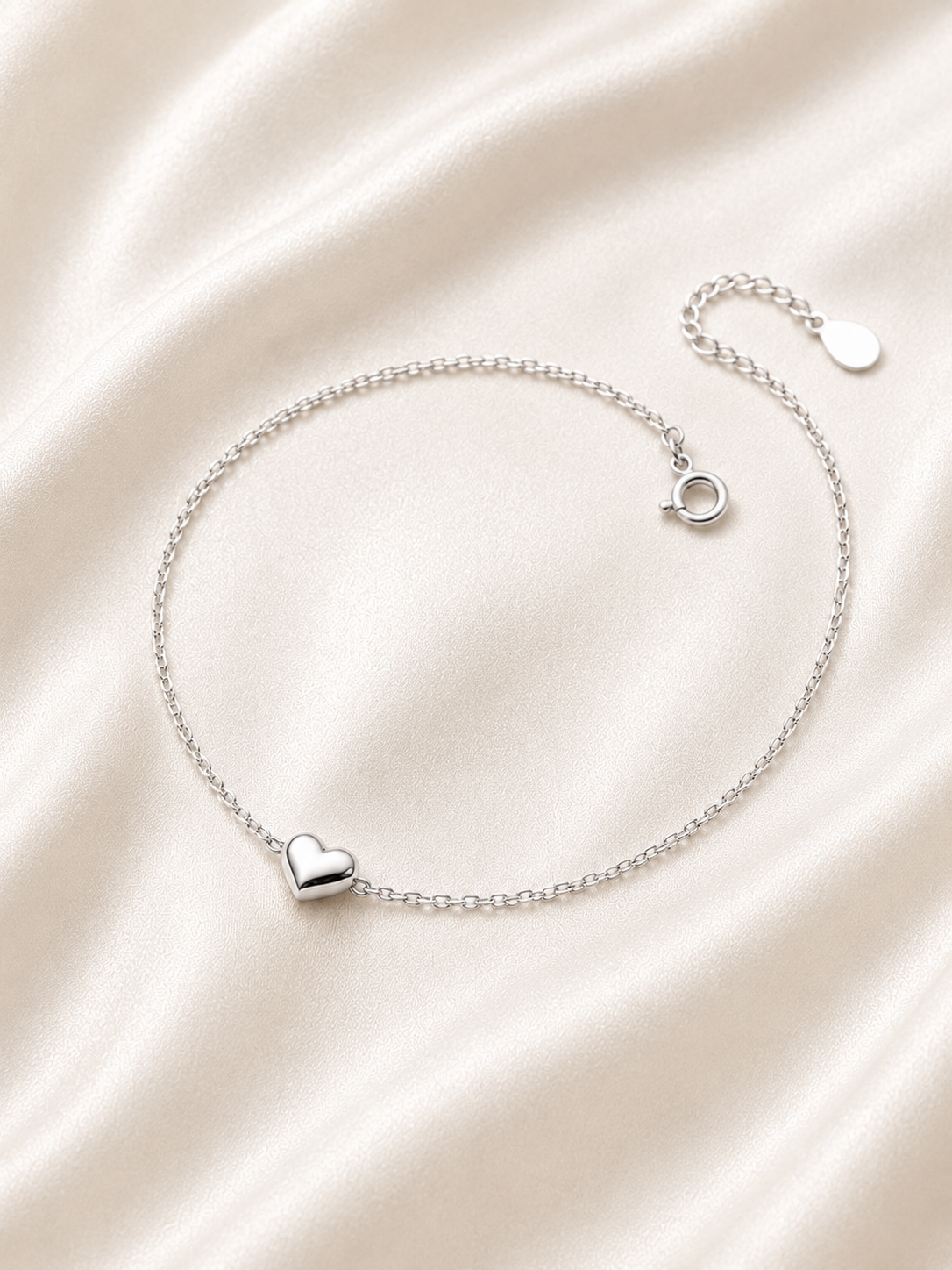Reeva Sweetheart Chain Bracelet – 925 Sterling Silver
