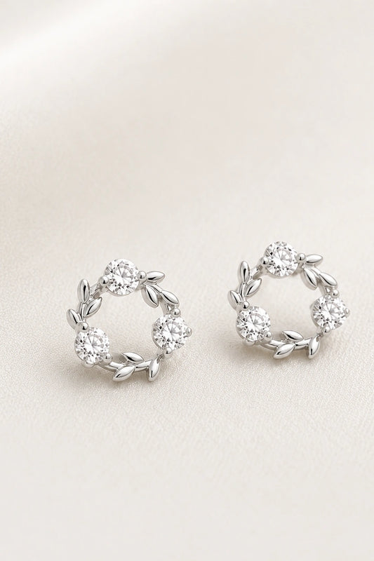 Reeva Wreath Stud Earrings – 925 Sterling Silver