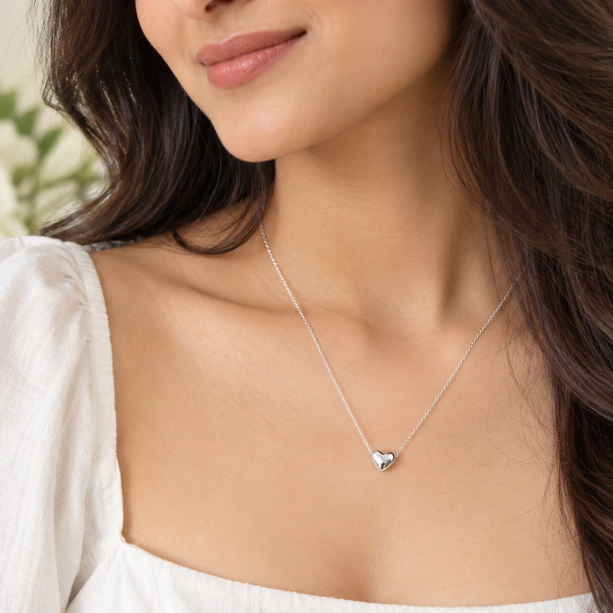 Reeva Timeless Heart Pendant Necklace - 925 Sterling Silver