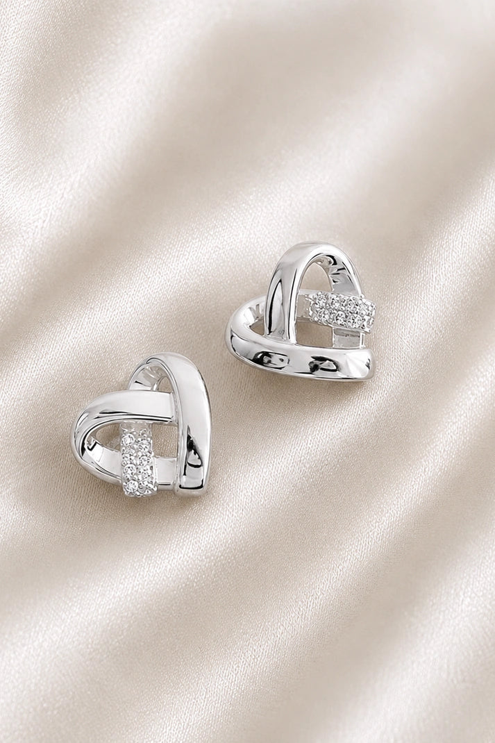 Infinity Embrace Studs – 925 Sterling Silver