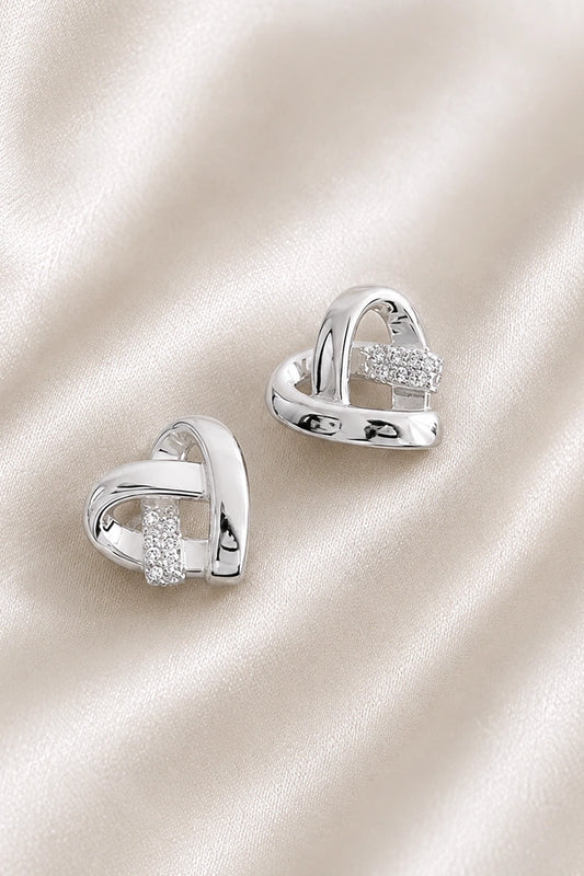 Infinity Embrace Studs – 925 Sterling Silver