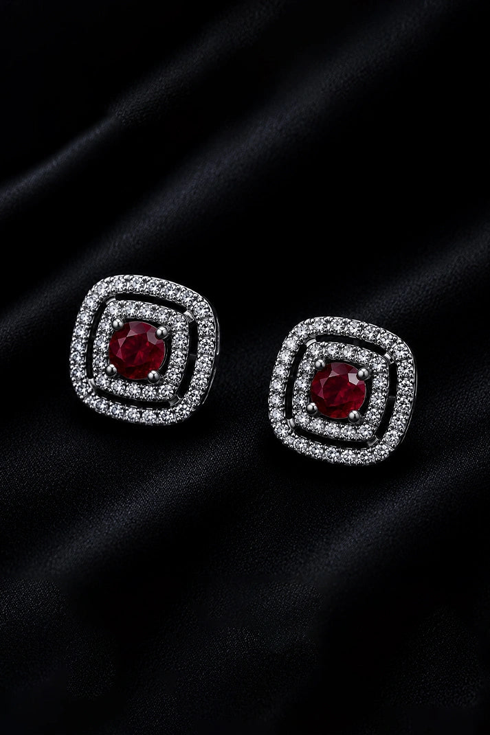 Reeva Ruby River Glow Studs