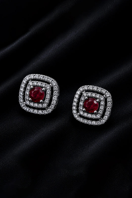 Reeva Ruby River Glow Studs