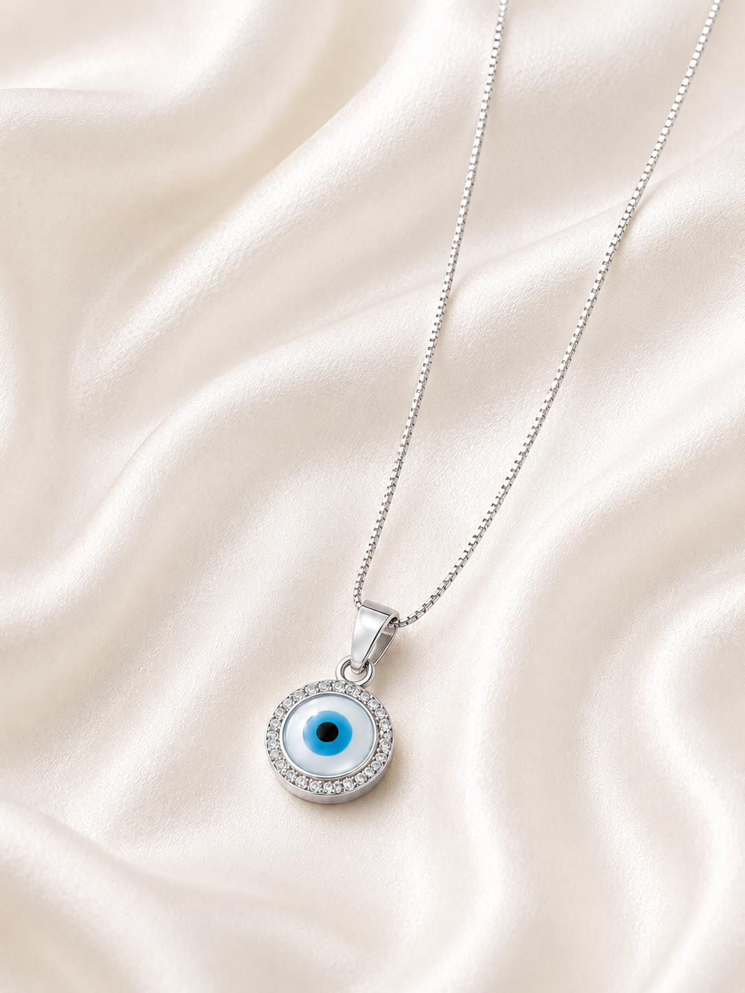 Reeva Serene Eye Halo-925 Sterling Silver