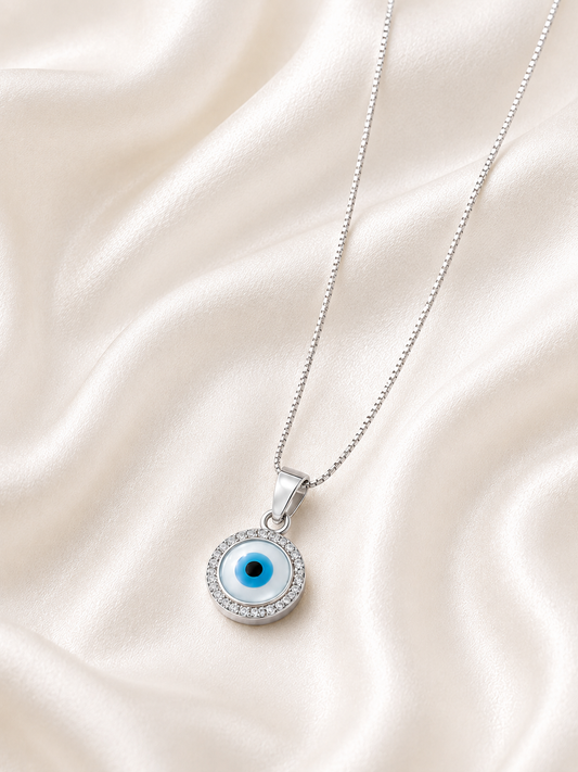 Reeva Serene Eye Halo-925 Sterling Silver