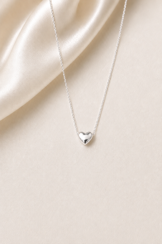 Timeless Heart Pendant Necklace-925 Sterling Silver