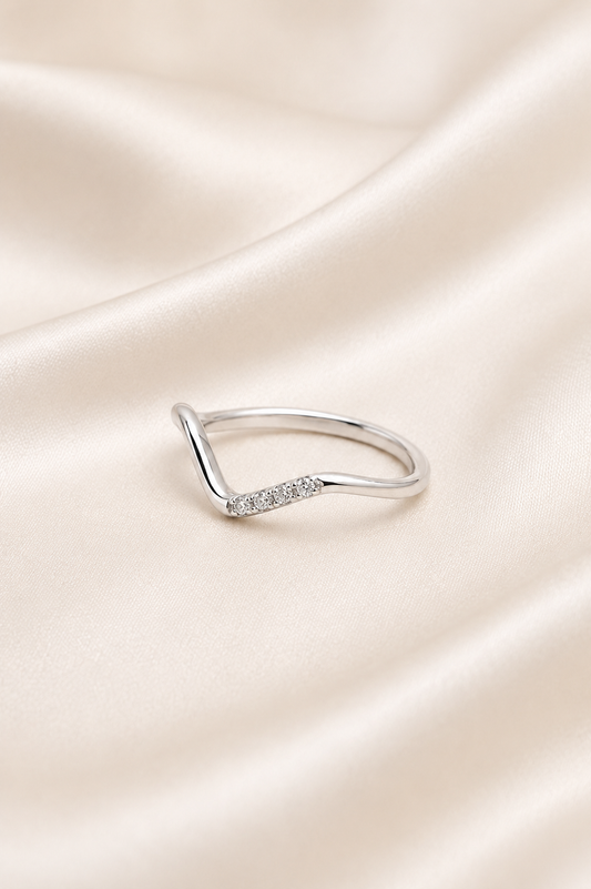 Reeva Grace Curve Ring-925 Sterling Silver