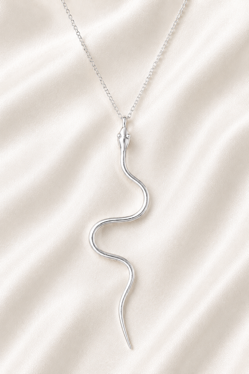 Reeva Serpentine Grace  Necklace-925 Sterling Silver