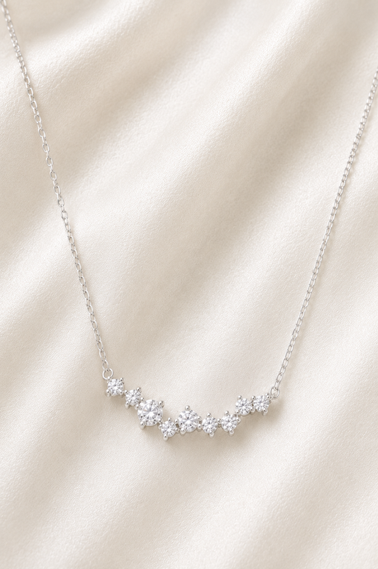 Reeva Celestial Spark Necklace-925 Sterling Silver