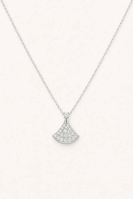 Reeva Celeste Fan  Necklace-925 Sterling Silver
