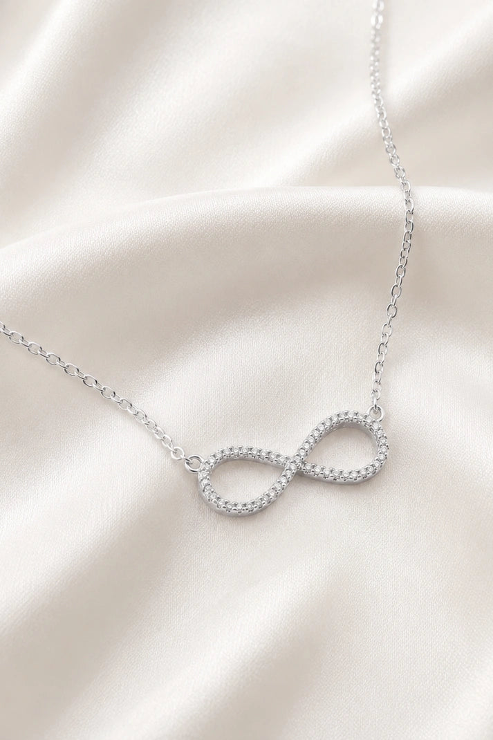 Reeva Infinity Spark Necklace-925 Sterling Silver