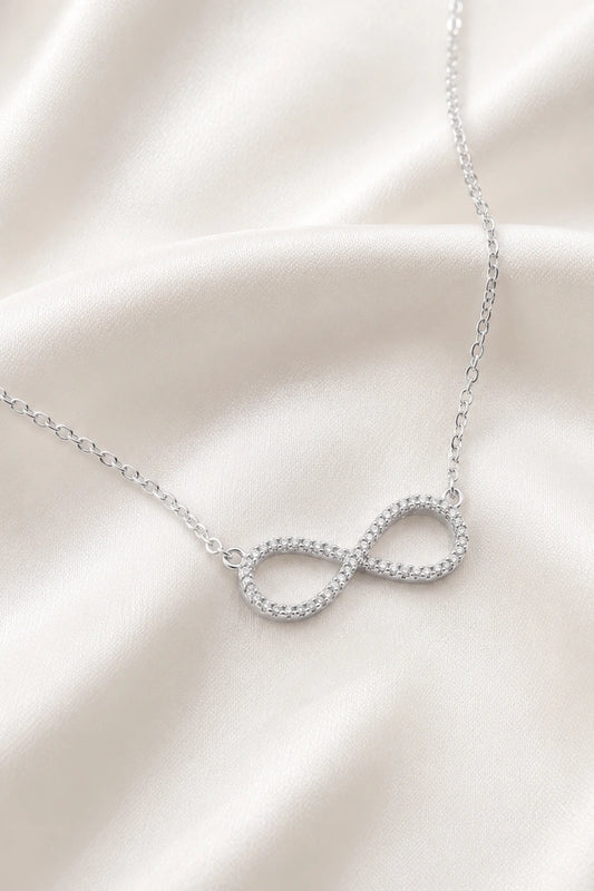 Reeva Infinity Spark Necklace-925 Sterling Silver