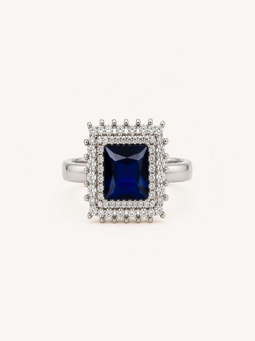 Reeva Royal Sapphire Halo-5g