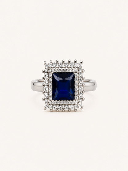 Reeva Royal Sapphire Halo-5g