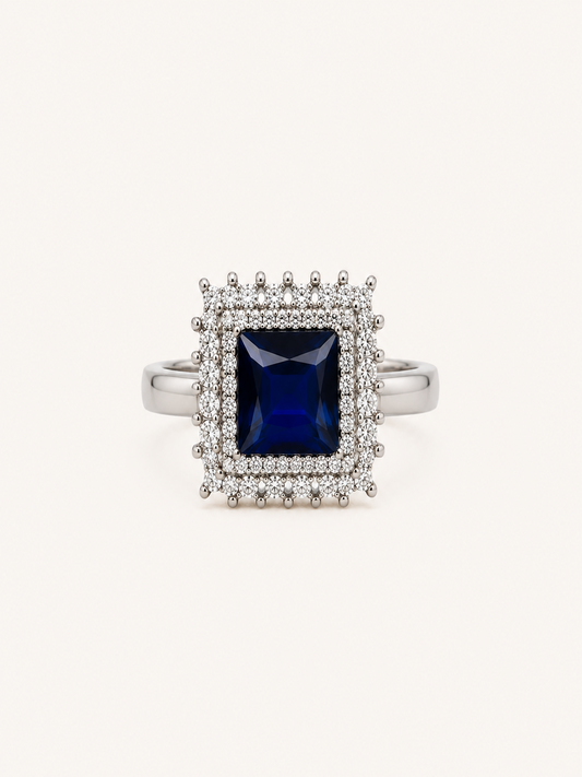 Reeva Royal Sapphire Halo